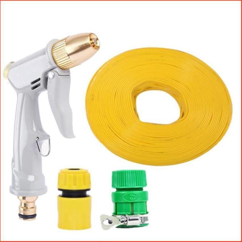 Bộ dây vòi xịt nước rửa xe, tưới cây tăng áp 3 lần, loại 15m 206846