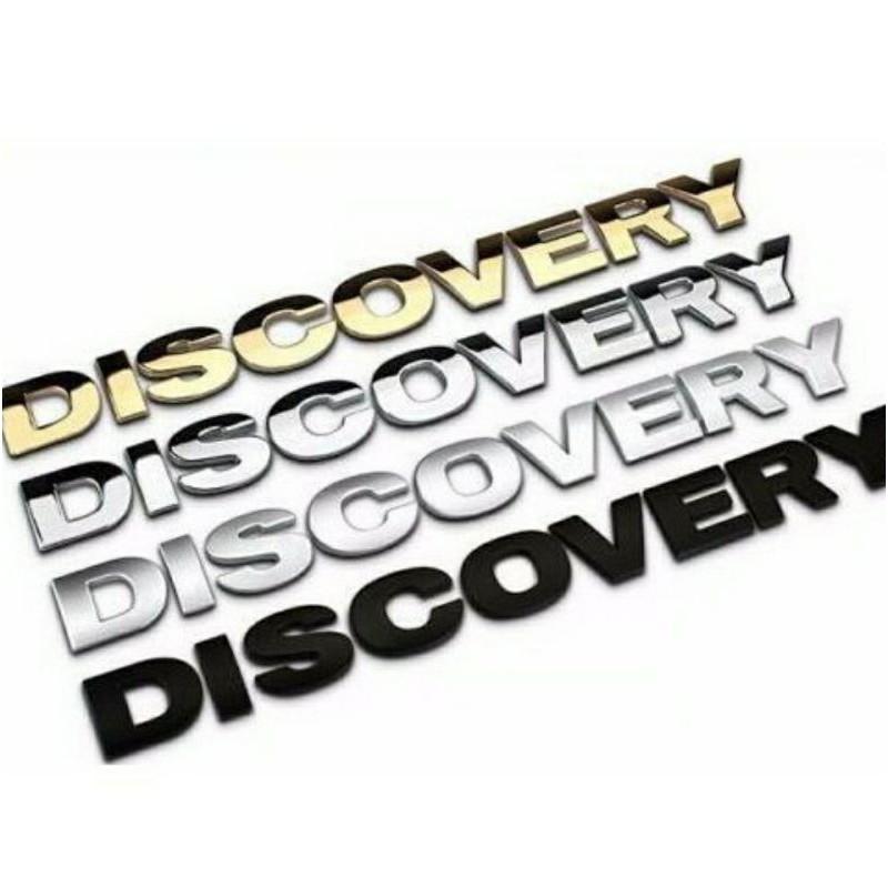 Tem Discovery dán xe, decal 3D chữ nổ dán xe ô tô