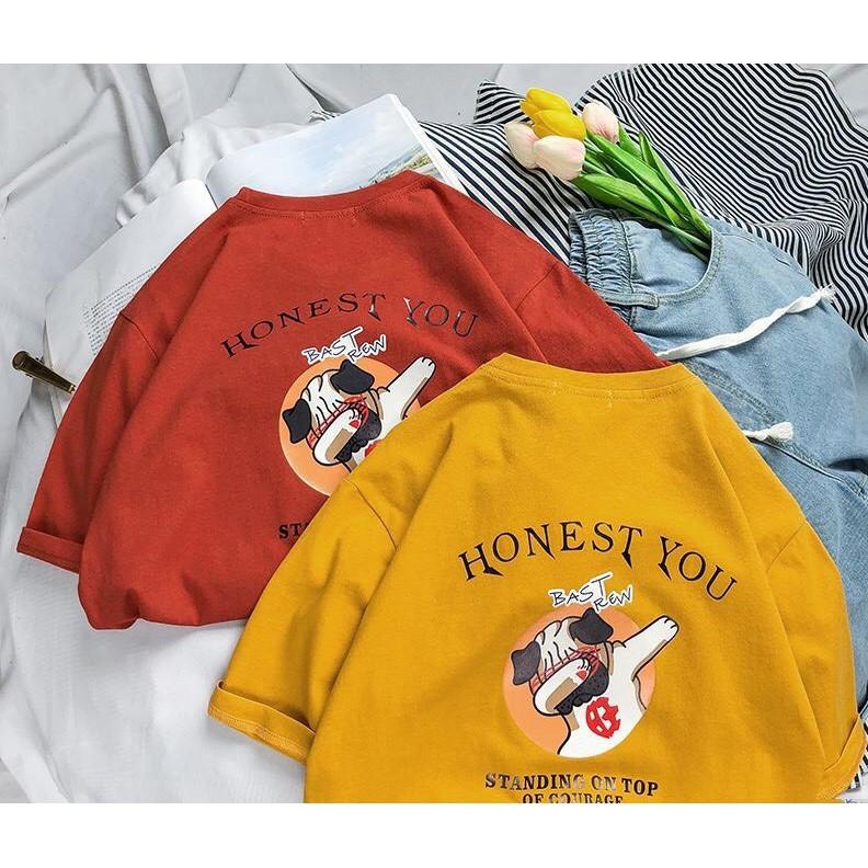 Áo Thun Nam Unisex Cotton Tay Lỡ Honest