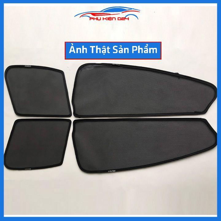 Bộ 4 rèm chắn nắng nam châm Mazda 6 2017-2018-2019 khung cố định chống tia UV