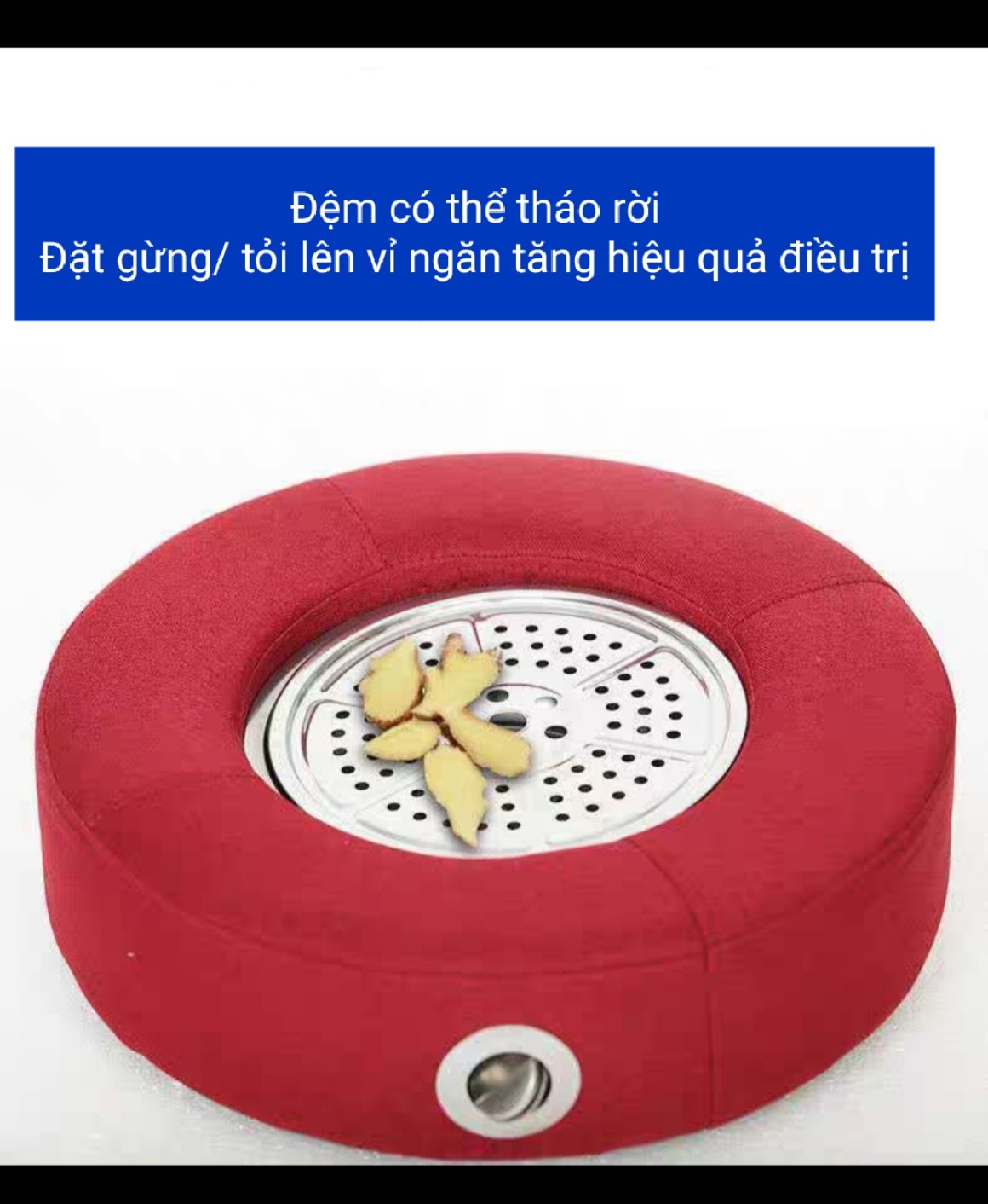 Đệm xông ngải cứu điều chỉnh nhiệt độ+ hộp 108 viên đoạn+ quẹt khò AT-600. Đệm ngồi cứu ngải