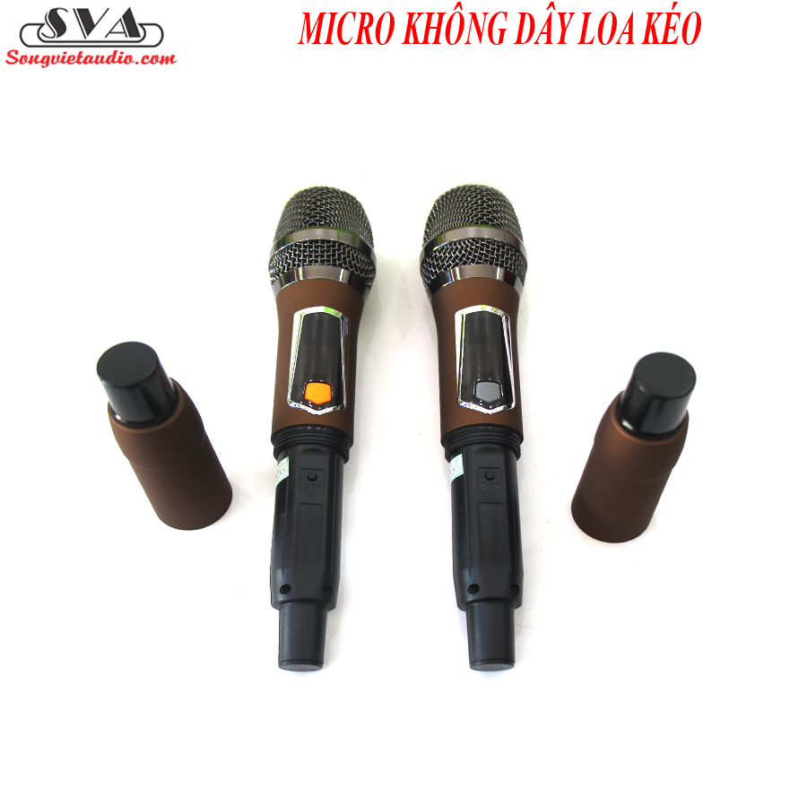 MICRO KHÔNG DÂY LOA KÉO 04RX - NÂU - CẶP