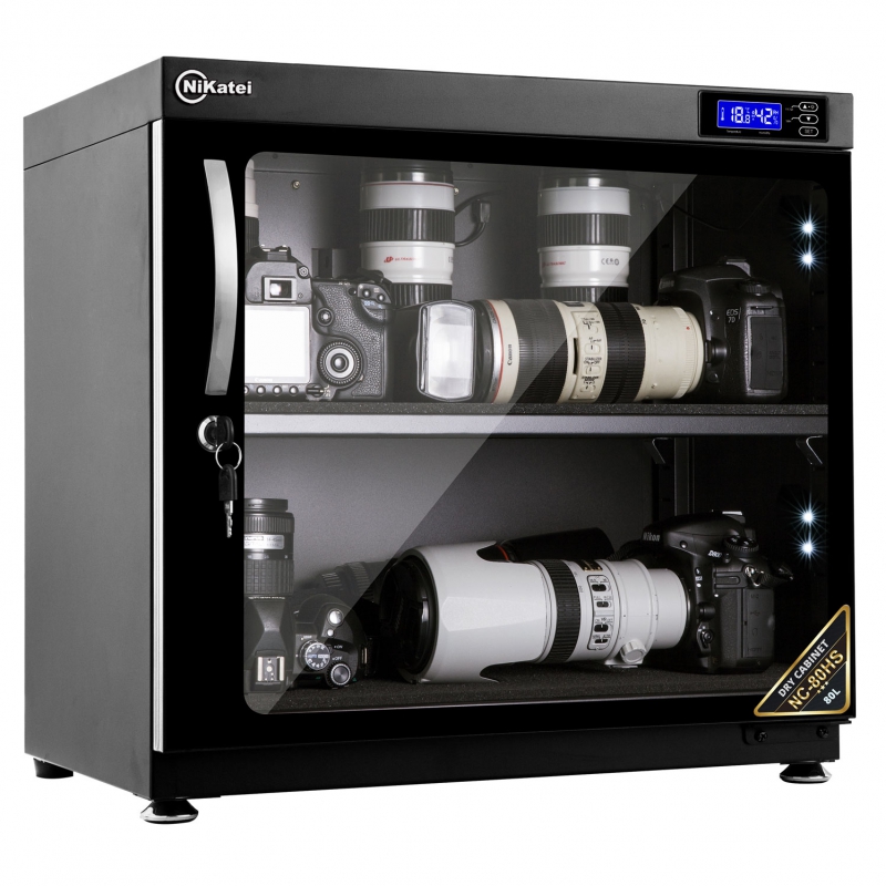 Tủ Chống Ẩm Nikatei NC-80HS - Gold - Hàng Nhập Khẩu