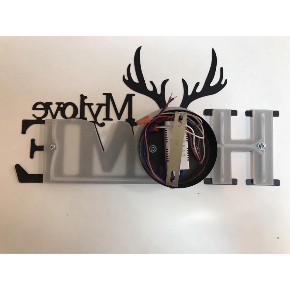 Đèn gắn tường trang trí hình chữ HOME MY LOVE - MSP C6578 DT DDT