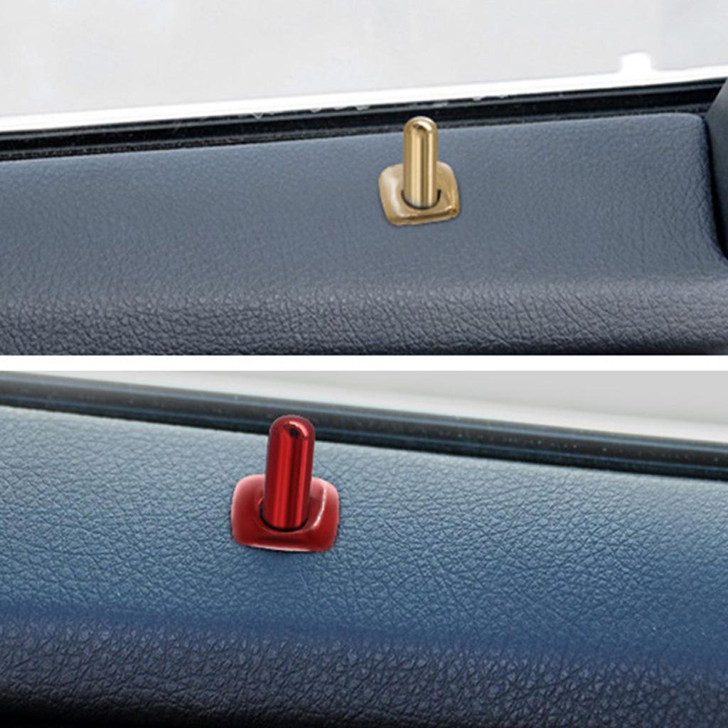 4 Pieces Metal 4 Door Lock Pins Knob Kits for BMW 1/2/3/5/6/7 Series X4 X5 X6