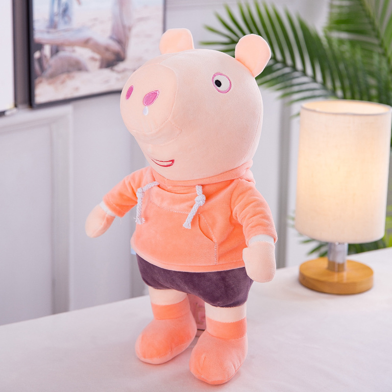 Gấu Bông Heo Peppa Pig ICHIGO Áo Cam 40cm Quà Tặng Siêu Hot