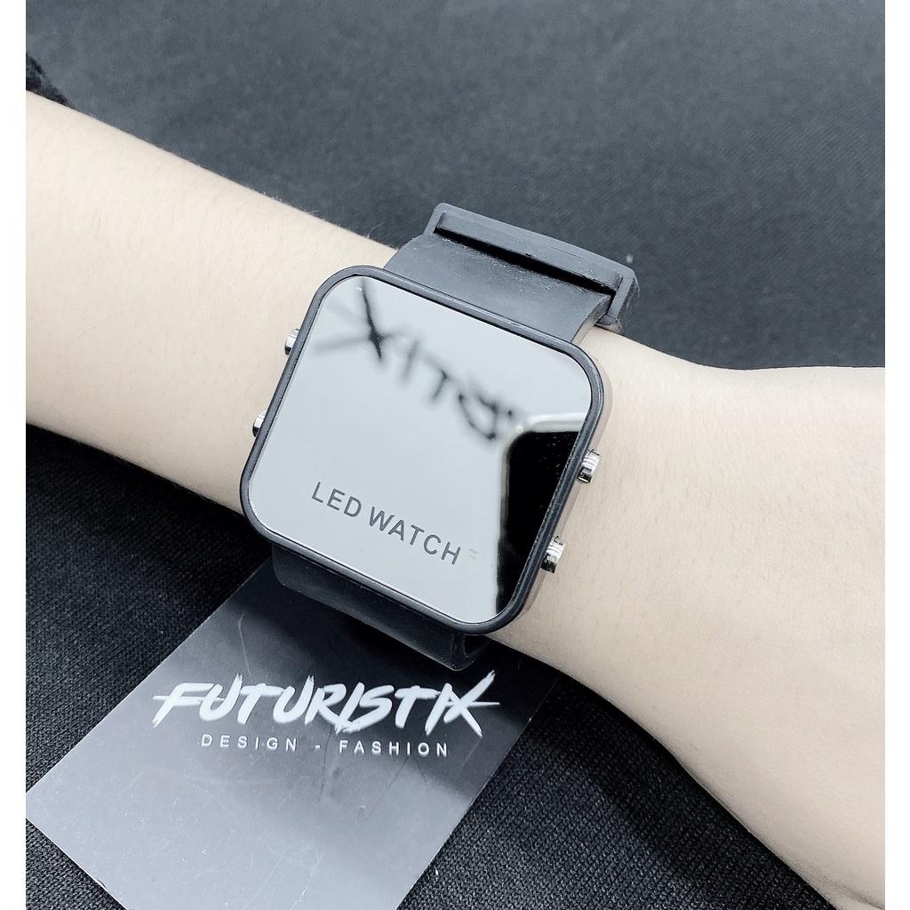 Đồng hồ thời trang nam nữ LED WATCH, đồng hồ đeo tay có mặt gương soi FuturistiX