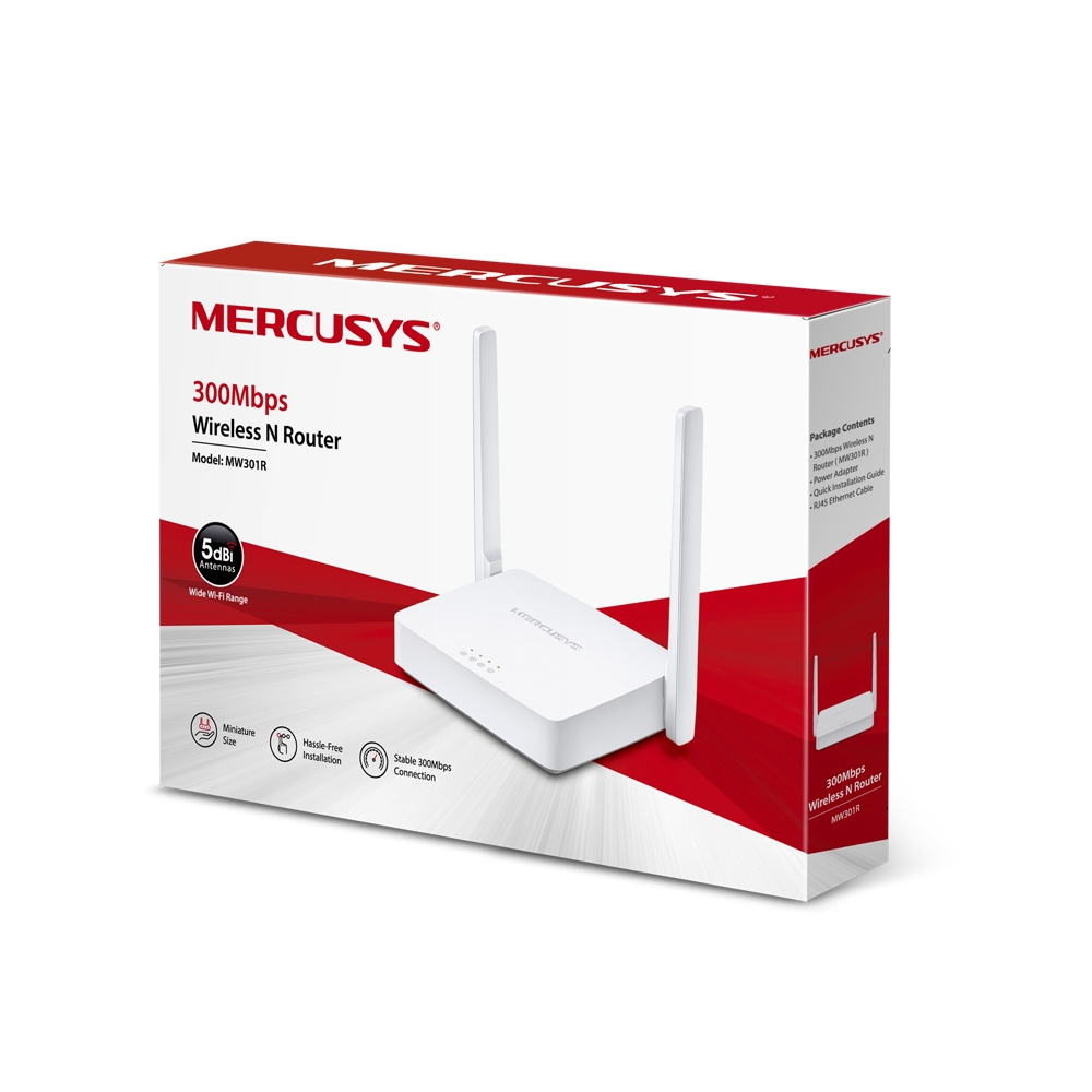 Bộ Phát Wifi Mercusys MW301R Chuẩn N 300Mbps - Hàng Chính Hãng