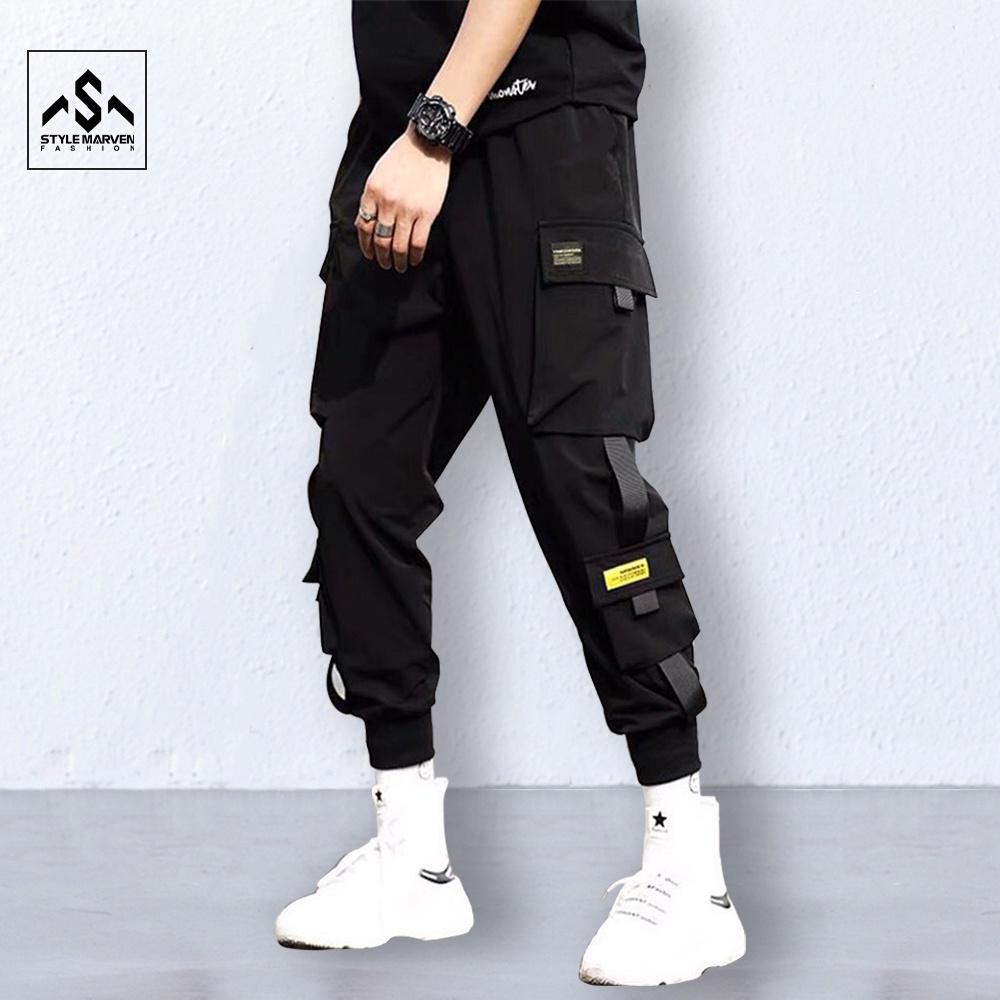 Quần Jogger Kaki Cao Cấp Quần Túi Hộp Phối Dây Nối Túi Thời Trang Style Marven - QUAN NAM 9000055