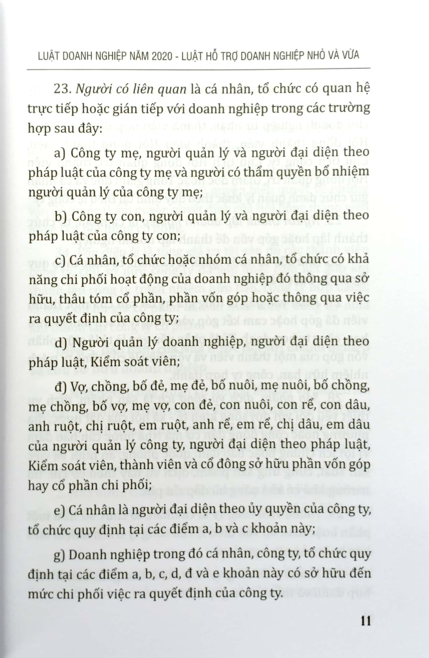 Sách Luật Doanh Nghiệp Năm 2020 - Luật Hỗ Trợ Doanh Nghiệp Nhỏ Và Vừa Của Nước Cộng Hòa Xã Hội Chủ Nghĩa Việt Nam