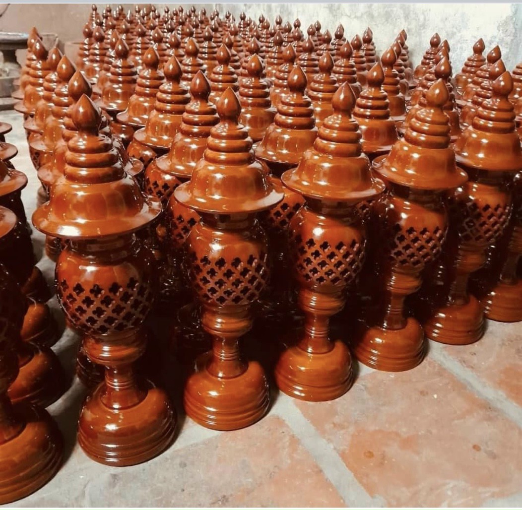 Đèn Thờ Cúng Gia Tiên Quả Dứa Bằng Gỗ Thương Hiệu TOKDODO