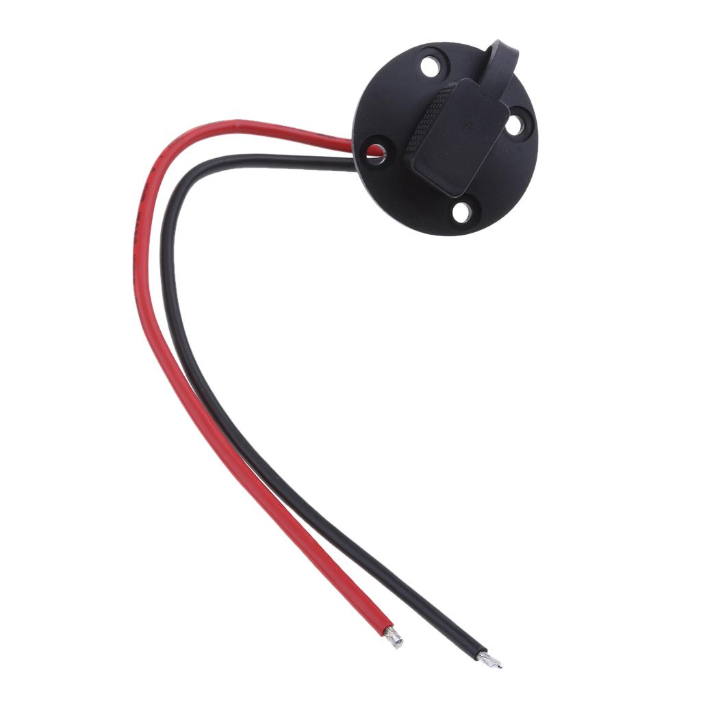 2 Pieces Auto Motorcycle Boat SAE Adapter Connector with Waterproof Cap