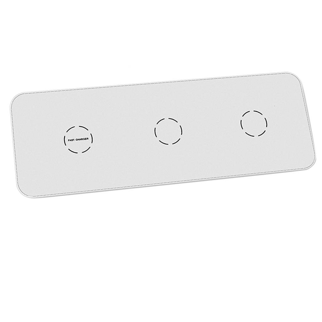 3 In1 Wireless Fast Charger Charging Stand Dock Pad For IWatch Phone US Plug