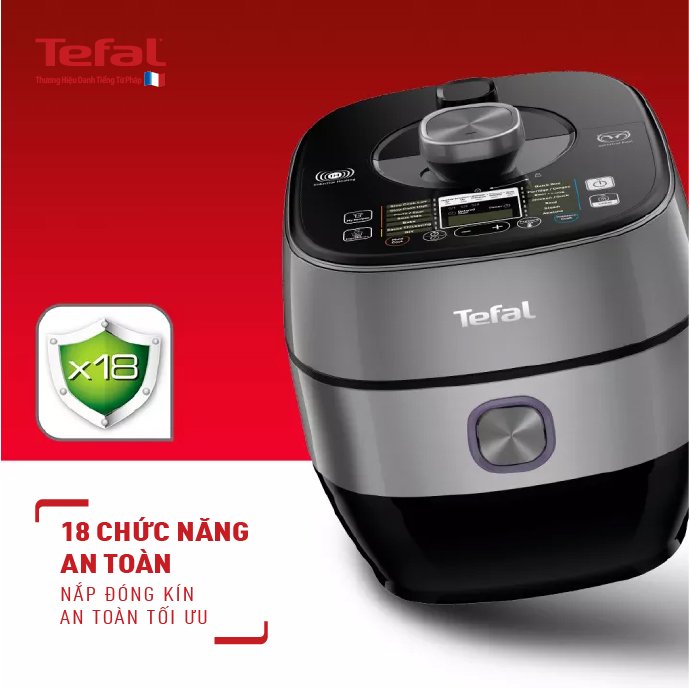 Nồi áp suất điện đa năng 5L cao tần Tefal CY638868 - Hàng chính hãng