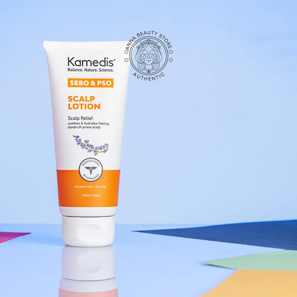 Lotion Kamedis SEBO &amp; PSO Scalp 100ml - Dưỡng Da Đầu, Giảm Đỏ, Bong Vảy