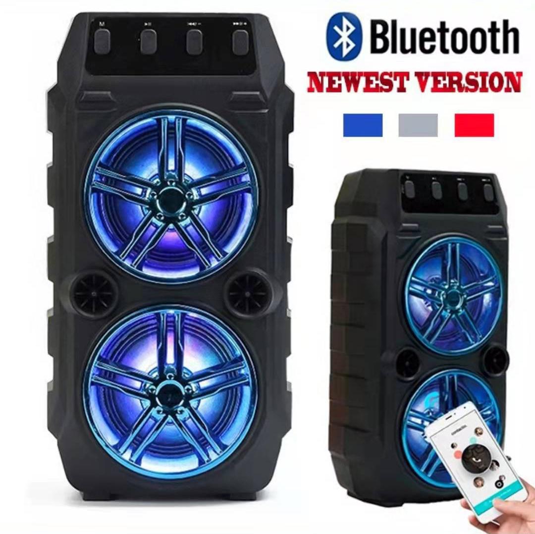 Loa bluetooth không dây karaoke loa kép Super Volume di động ngoài trời chất lượng cao Home Audio Square Dancing Micro Màu sắc: Microphone đỏ