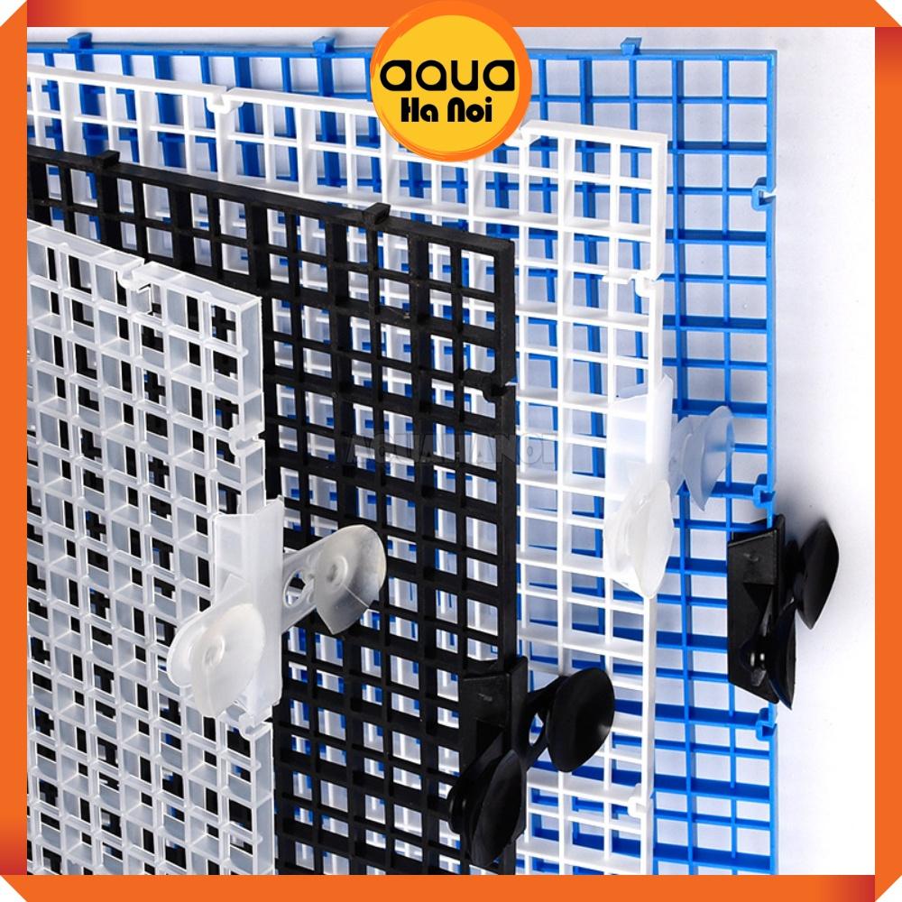 Vỉ nhựa ngăn bể cá - Tấm vách chia, đậy nắp hồ cá thủy sinh - xịt foam tạo layout bán cạn - 15x30/30x30cm