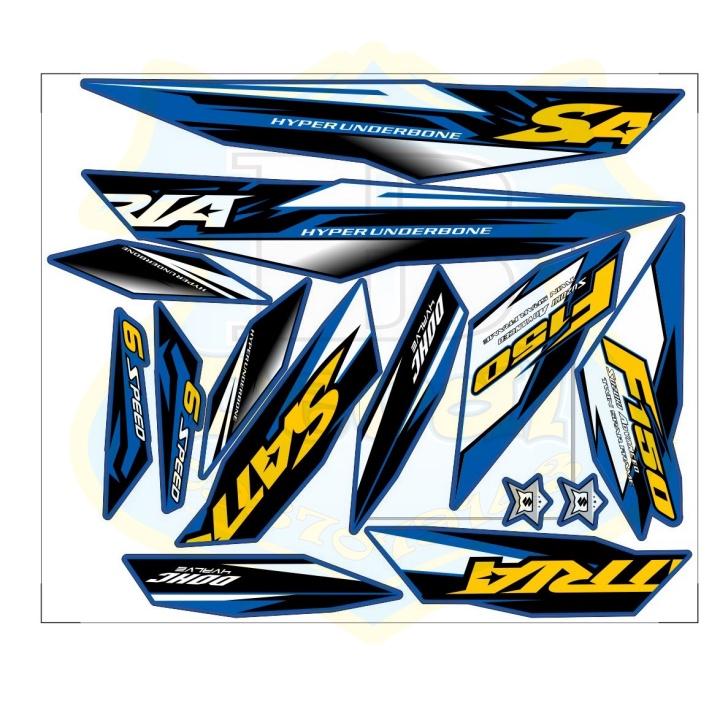 Tem rời satria fi xanh