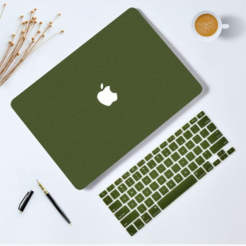 Combo Case , Ốp + Phủ bàn phím cho Macbook đồng màu (Tặng Kèm Nút Chống Bụi + Chống gãy đầu dây sạc )