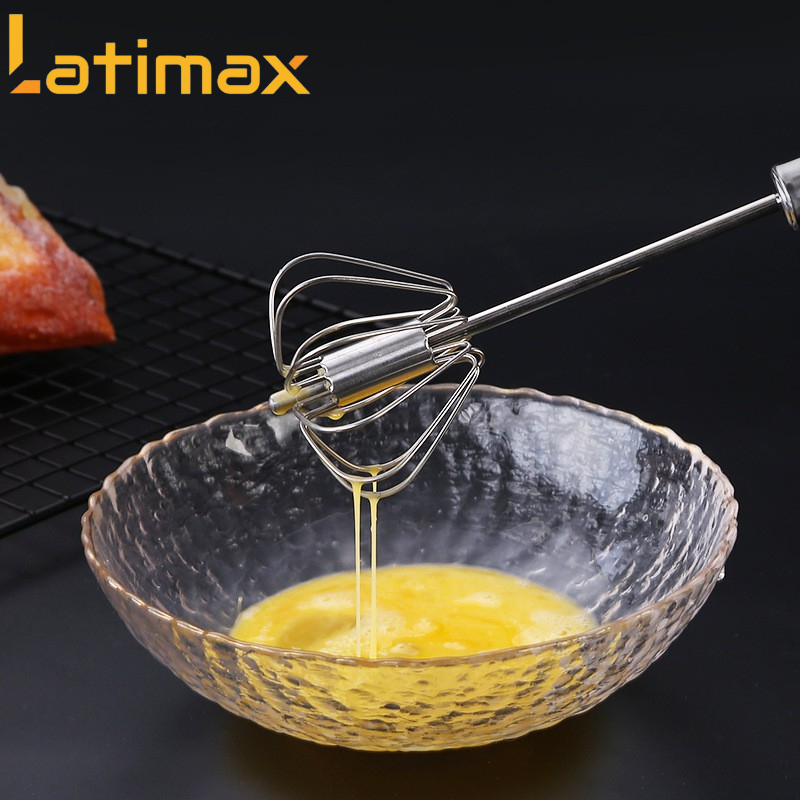 Cây Đánh Trứng Cầm Tay Tự Xoay Inox Chống Han Gỉ - Máy Đánh Trứng, Tạo Bọt Cà Phê Cầm Tay Tự Khuấy Cao Cấp