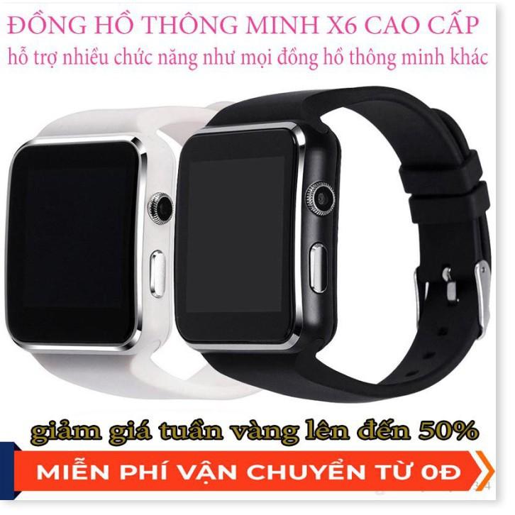 Đồng Hồ Thông Minh Cho Người Lớn  Trẻ Em - Đồng Hồ Thông Minh Sx6 Màn Hình Cảm Ứng  Cong Phù Hợp Với Mọi Lứa Tuổi Hàng C