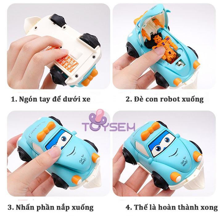 Đồ chơi trẻ em xe biến hình robot chạy trớN - Quà tặng sinh nhật cho bé