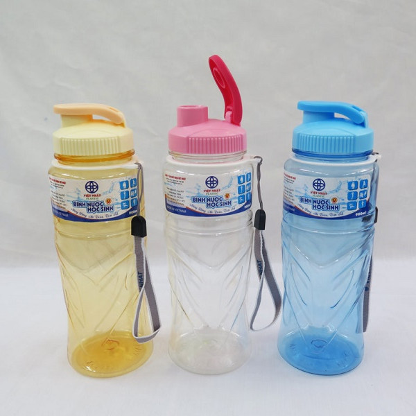 Bộ 3 Bình đựng nước học sinh Việt Nhật cao cấp (550ml/bình)