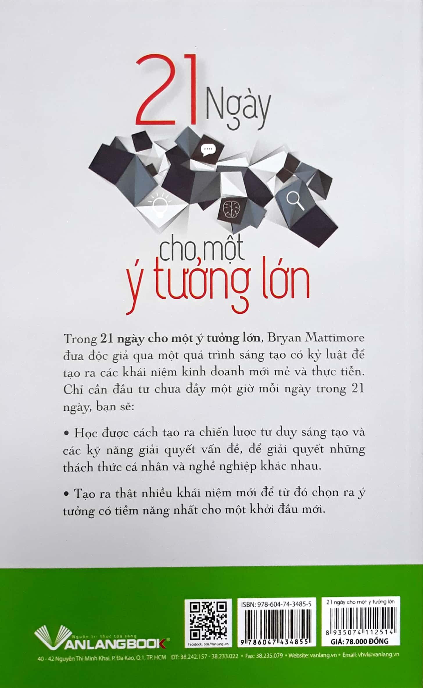 21 Ngày Cho Một Ý Tưởng Lớn
