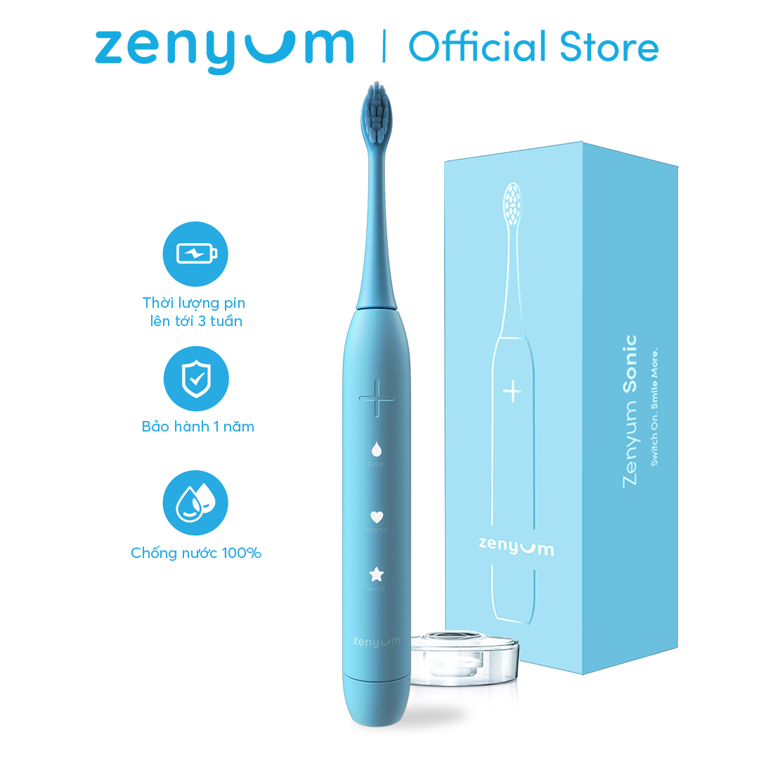 Bàn Chải Đánh Răng Điện Zenyum Sonic T11 - Màu Xanh Dương- Công Nghệ Singapore