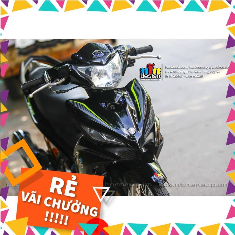 Tem Rời Exciter 135 Mẫu MX King Xanh Đen