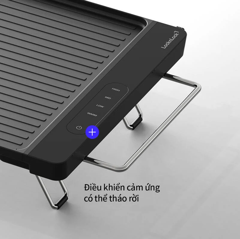 Bếp nướng điện cao cấp LocknLock 1300W - Màu đen - EJG311BLK - Hàng chính hãng