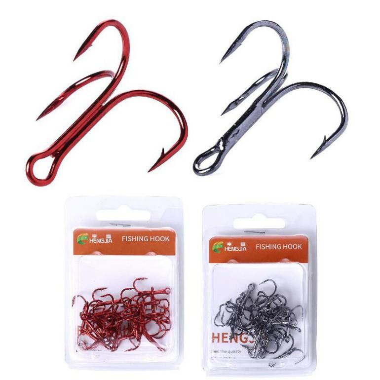 Set 20 Lưỡi câu 3 tiêu 4-6-8-10,lưỡi câu cá 3 tiêu,cần câu lure