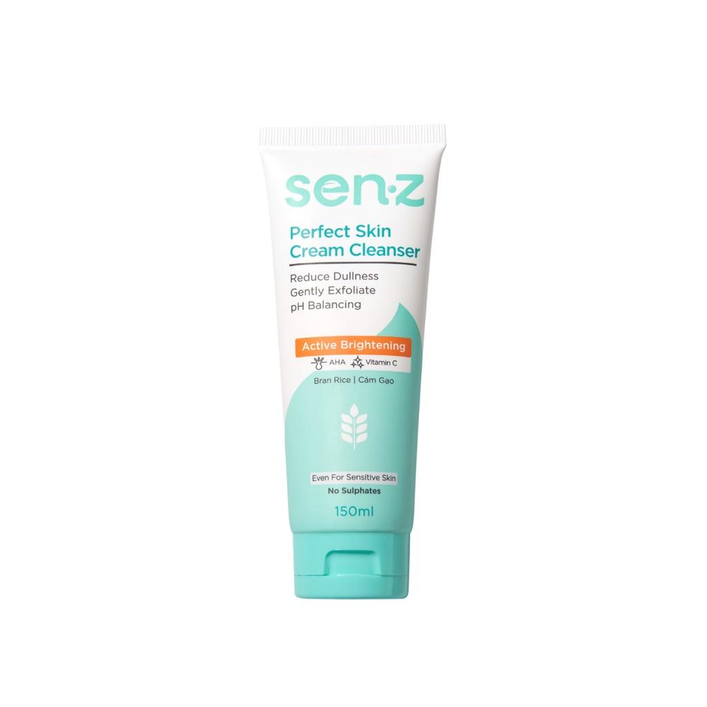 Sữa Rửa Mặt Cám Gạo Sáng Da Cho Mọi Loại Da SenZ Perfect Skin Cream Cleanser
