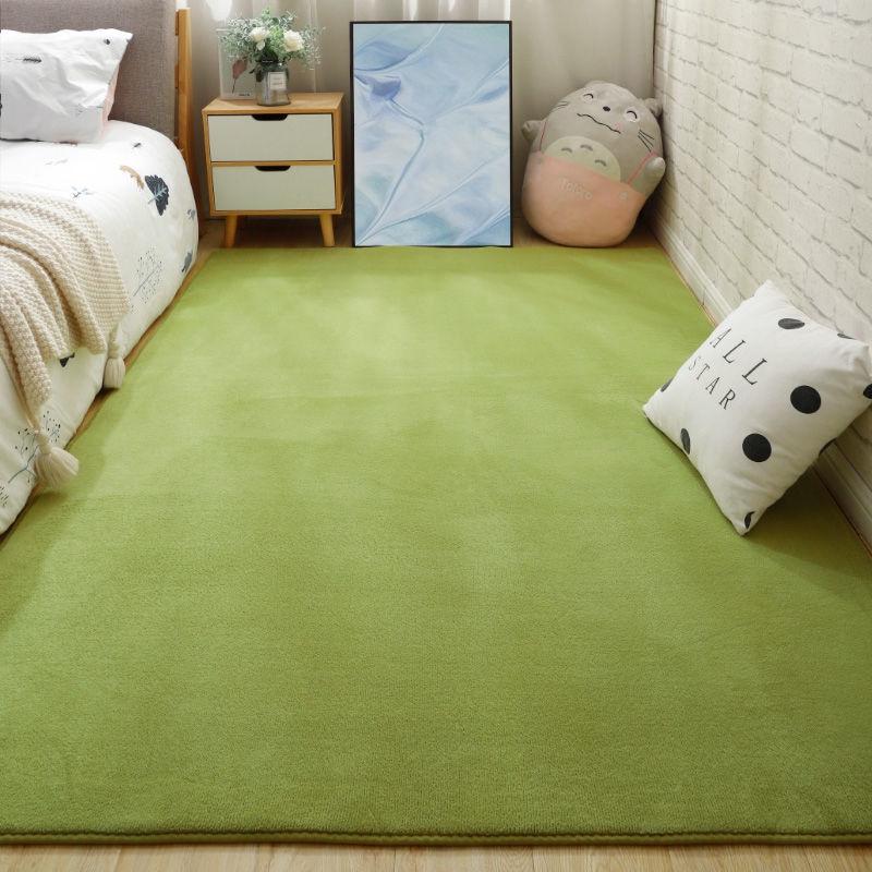 Thảm lót bàn trà / phòng khách / phòng ngủ / ghế sofa làm từ vải lông cừu san hô phong cách Châu Âu