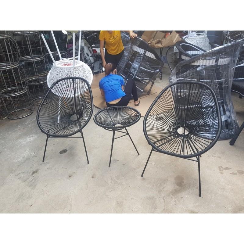 Bộ ghế ban công giả mây giá sỉ g5