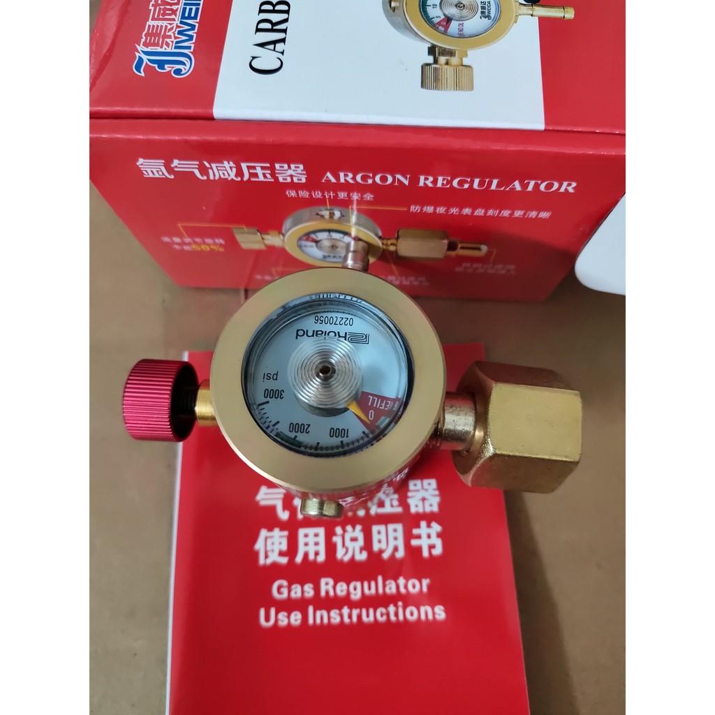 Đồng hồ Argon tiết kiệm khí ren trong dùng cho máy hàn tig