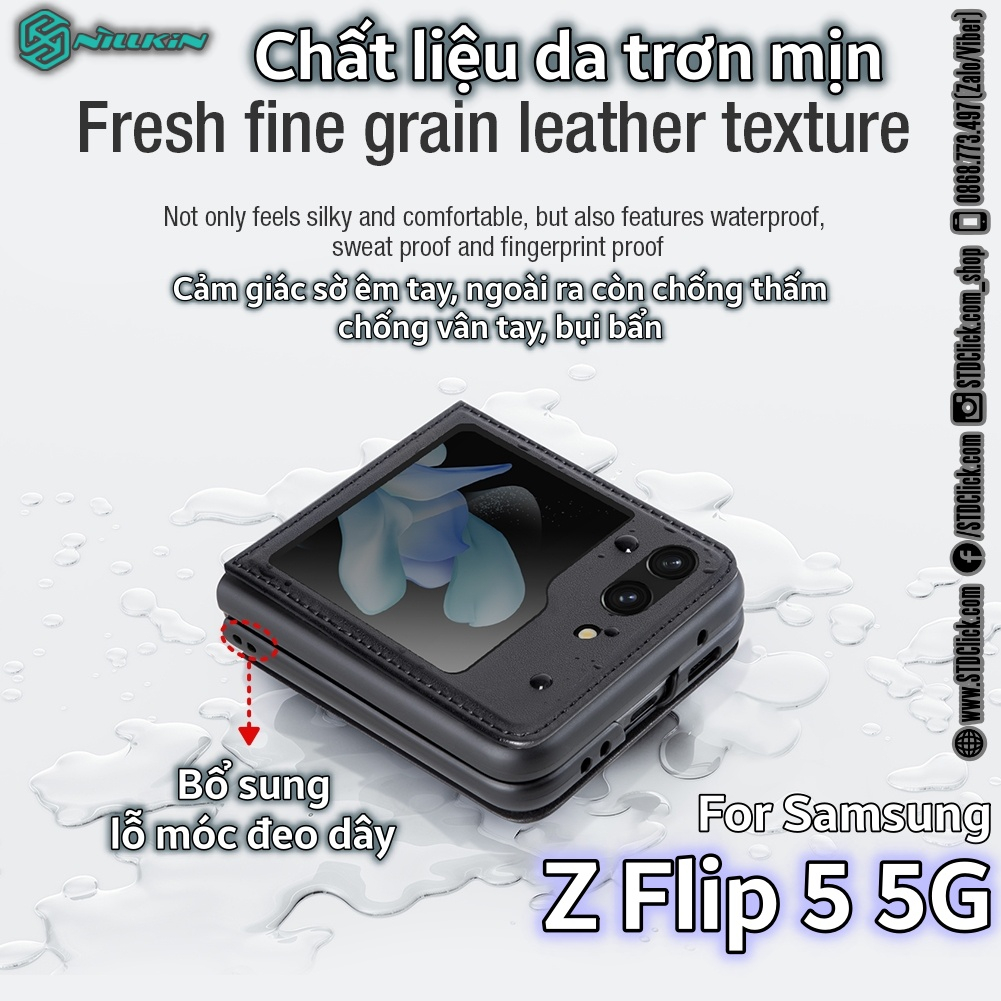 ỐP LƯNG DÀNH CHO ĐIỆN THOẠI SAMSUNG GALAXY Z FLIP 5 5G NILLKIN QIN
