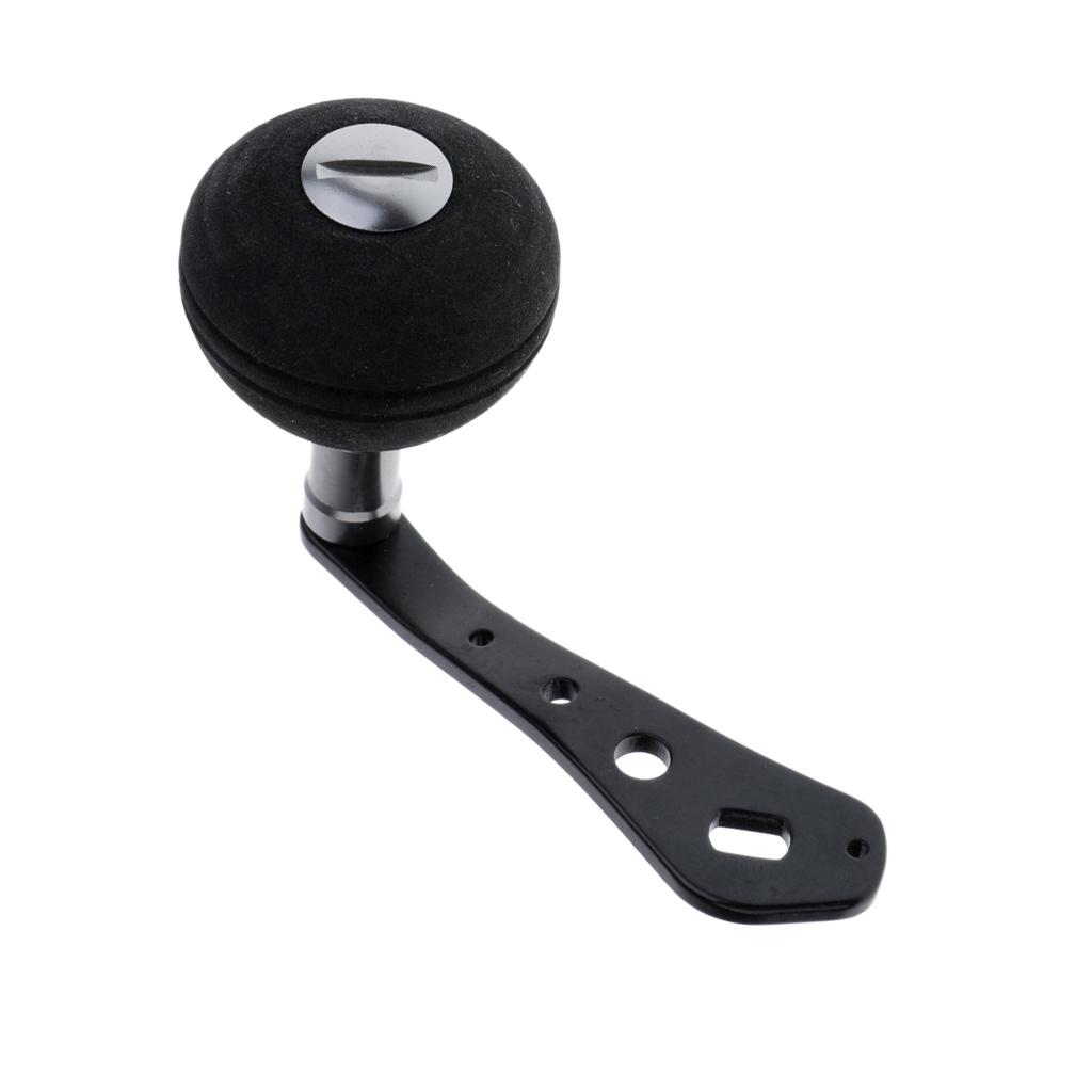 Single Fishing Reel Handle Replacement Parts with Soft EVA Handle Knob for Baitcasting Reels, Easy to Install