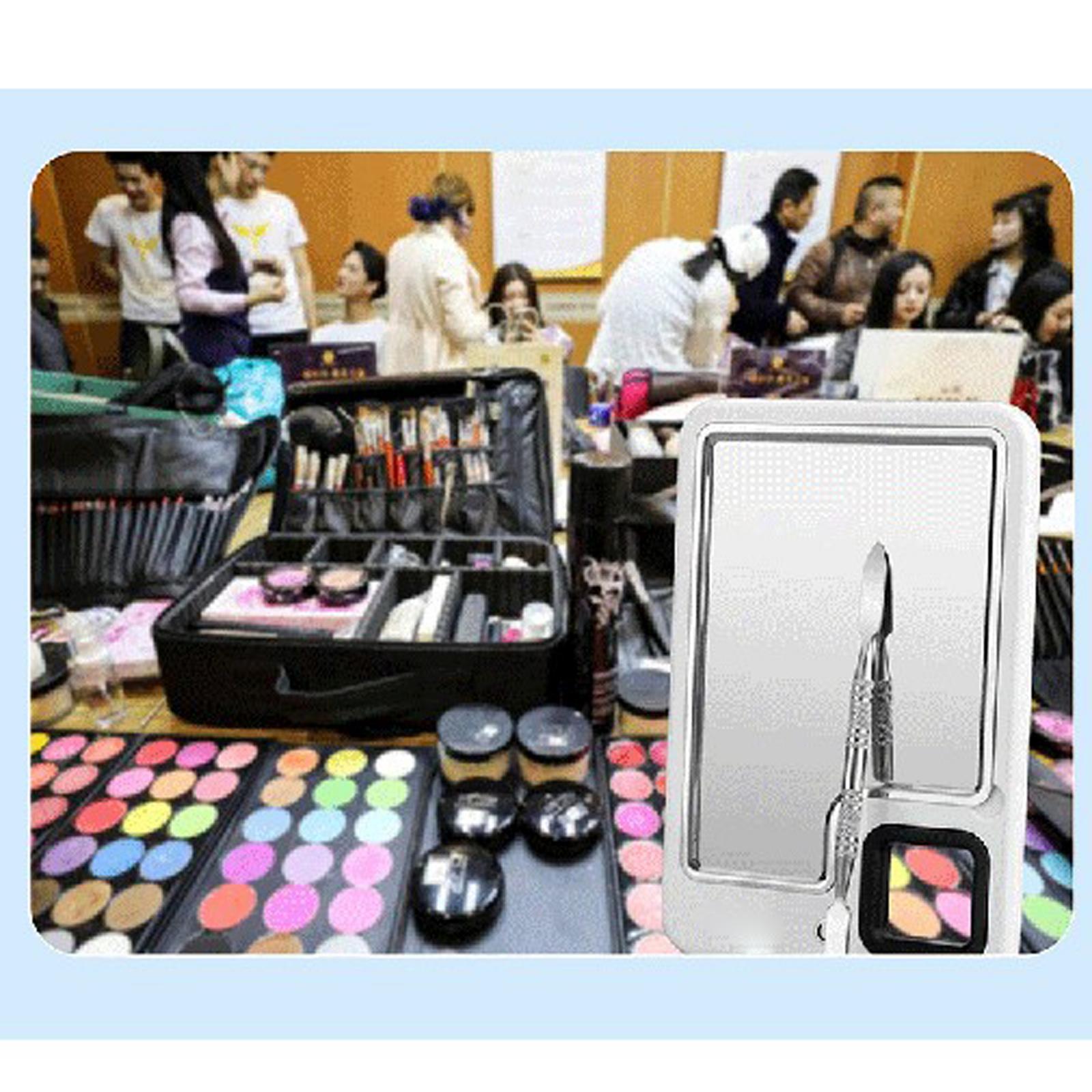 Heated Makeup Palette Beauty Nail Art Pigment Blending Mixing with Spatula