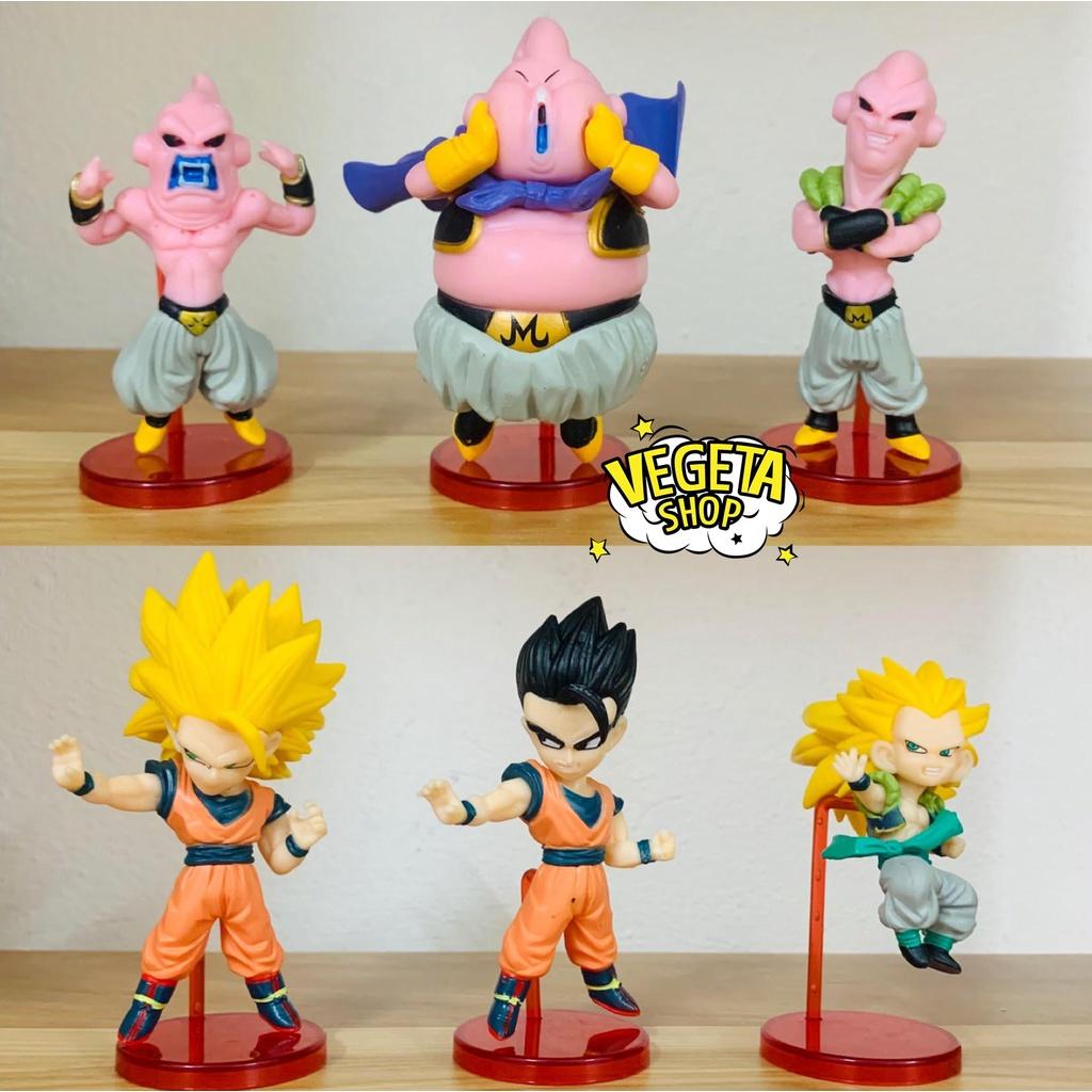 Mô hình Dragon Ball - Mô hình Majin Buu Gogeta Gohan Goku UI Vegeta Gotenks SSJ3 SSJ4 Xeno Ma bư mập gầy - Cao 10~12cm