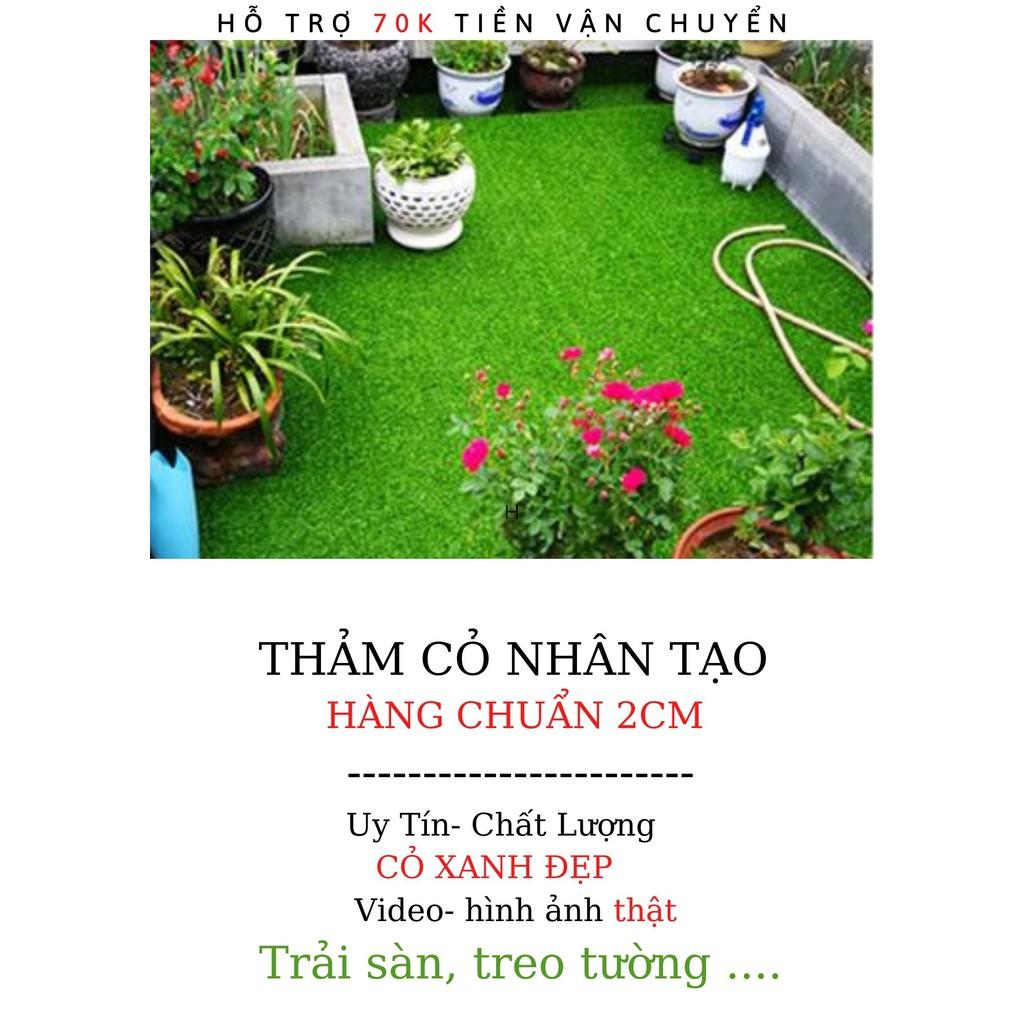 Thảm Cỏ Nhân tạo Giá Rẻ  2cm hàng Chuẩn