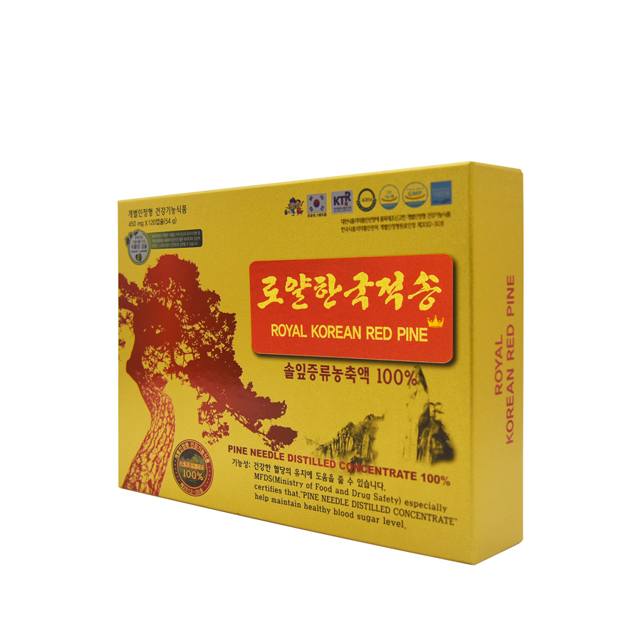 COMBO TInh dầu thông đỏ Royal Korean Red Pine 120 viên TẶNG 01 hộp 30 gói Hồng sâm baby cho trẻ 6-13 tuổi Daedong Korea Ginseng