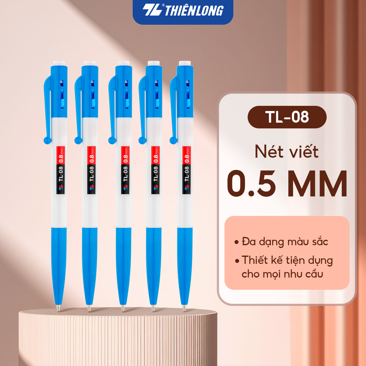 Combo bút bi học tập toàn diện Thiên Long