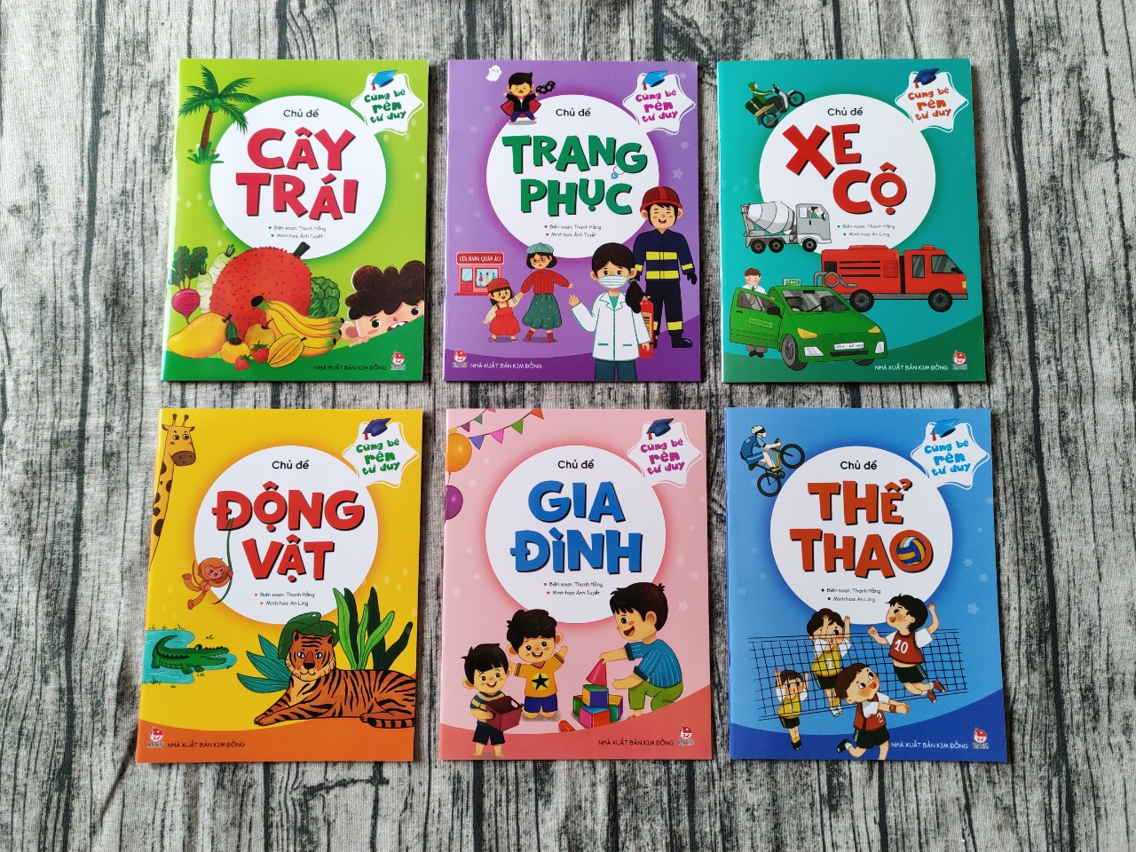 Combo 6 cuốn Cùng Bé Rèn Tư Duy