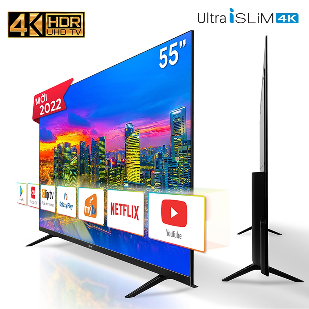 Android Tivi Asanzo 4K 55 inch 55U72 - Model 2022