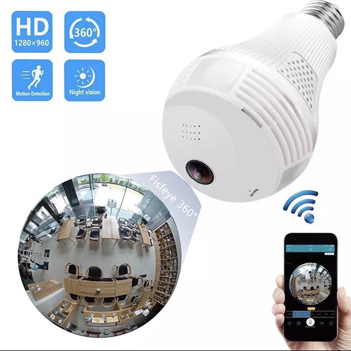 Camera YOOSEE WIFI Tích Hợp Bóng Đèn Led Sáng Quan Sát Toàn Cảnh 360° Không Có Góc Khuất Kèm Thẻ Nhớ 64GB CHÍNH HÃNG