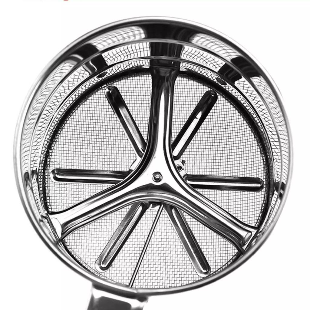 Máy Rây Bột Tự Động INOX. Ca rắc bột Tay Cầm Lưới Lọc Siêu Mịn. Dụng Cụ Làm Bánh sàn lược Ca cao