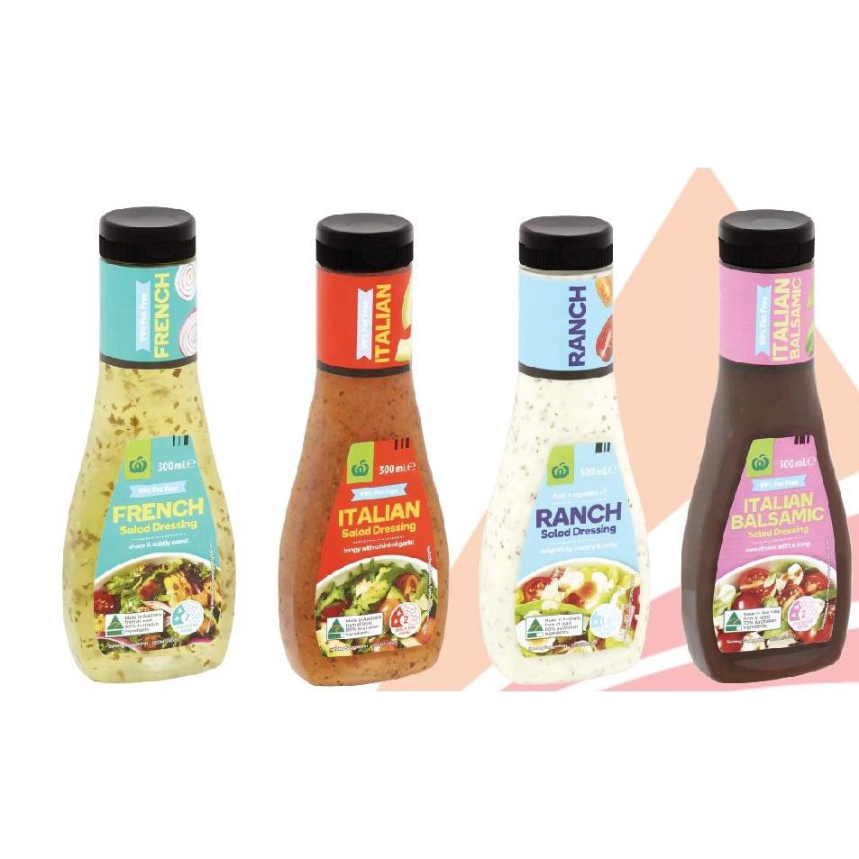 Sốt Trộn Salad Woolworths Úc Chai 300ml