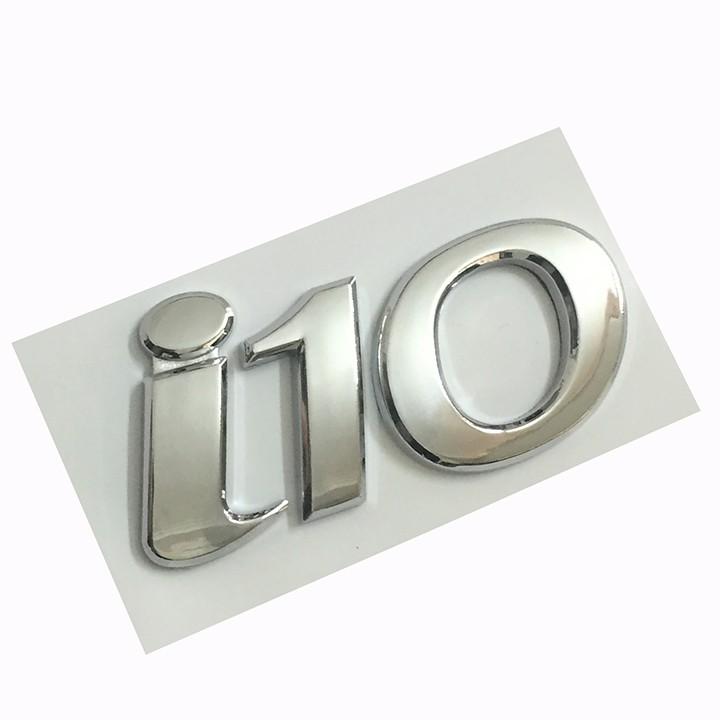 Tem Logo Chữ Nổi i10 Dán Đuôi Xe