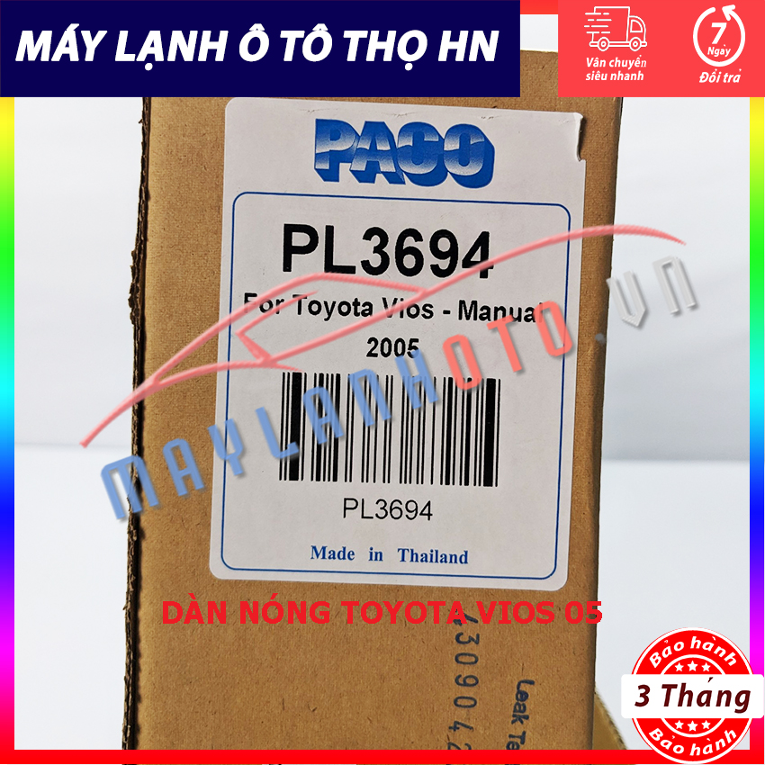 Dàn nóng Toyota Vios 2005 Hàng xịn Thái Lan
